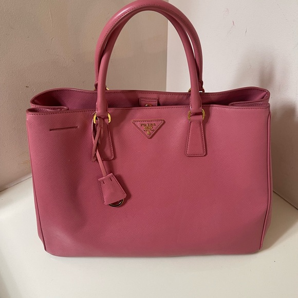 Authentic Prada Rose Leather Tote - Picture 1 of 7